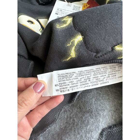 Zara PIKACHU POKÉMON‎ SWEATSHIRT size 9-12 months - Picture 4 of 5